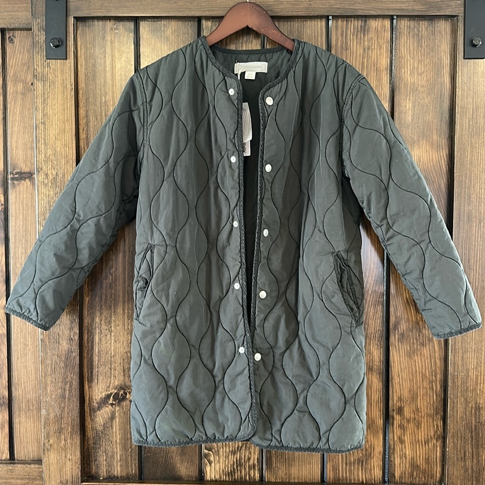 Outerknown Quilted Jacket in Olive Green